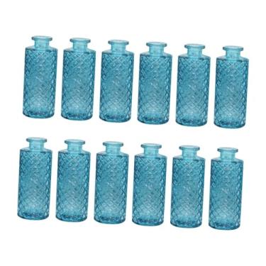 Imagem de Bothyi 12 peças de vasos de vidro para arranjos de flores, enfeites de mesa, decoração portátil para casa, vasos decorativos para prateleira, sala de estudo, Céu Azul