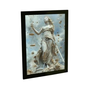 Imagem de Quadro Decorativo Deusa Themis Ilustração Estatua Decoração Poster Quarto Sala