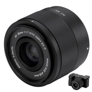 Imagem de VILTROX Lente F1.7 FE APS-C de 25 mm para câmeras E-Mount, AF 25 f/1.7 E-Mount Lente grande STM Prime para Sony ZV-E10 FX30 FX3 A7C A7RII A7SIII A7III A7RIII A7IV A7RIV A7RIV A7RV A9 ZVE1 a6600 00 A67