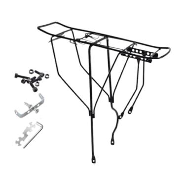 Imagem de Vaveren Suporte traseiro para bicicleta, suporte para bagagem de bicicleta, universal para cesto de bicicleta, para transporte de carga para acessórios de, Buraco Grande