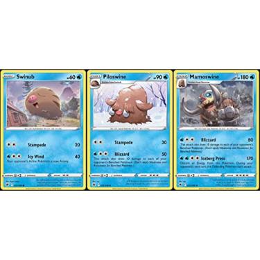 Imagem de Mamoswine 033/189 - Astral Radiance - Rare Pokemon Evolution Card Lot - Piloswine Swinub