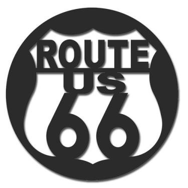 Imagem de Placa decorativa Route 66 - ArteLaser