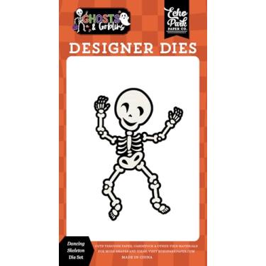 Imagem de Echo Park Paper Ghosts and Goblins: Conjunto de moldes pequenos esqueleto dançante, multi