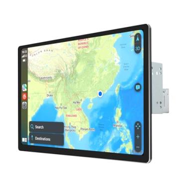 Imagem de Joying Double Din Android Auto estéreo automotivo de 12,95 polegadas com Apple Carplay, unidade de cabeça Android 13 4 GB + 64 GB de rádio com tela sensível ao toque com link espelhado, AM/FM