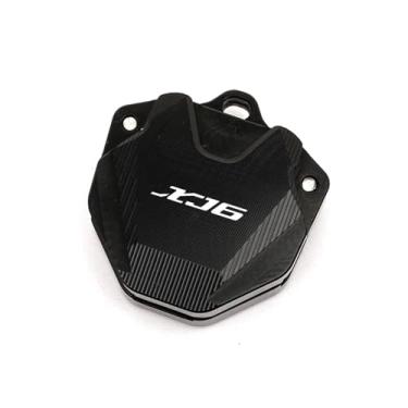Imagem de jininshengxindianzi Compatible With XJ6 2009-2015 XJ6N XJ6 N DIVERSION CNC Aluminum Key Case Key Cover Cap Motorcycle Accessories With Logo XJ6 2023(Black)