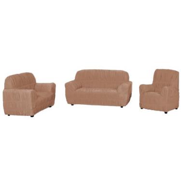 Imagem de Jogo Capa De Sofá Protetora 3,2 E 1 Lugares Elasticada Malha Gel - ARE