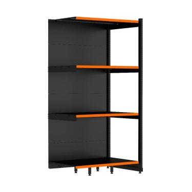 Imagem de Rack Parede 202 Fit 60 Continuação Preto 90x60 Pe Laranja