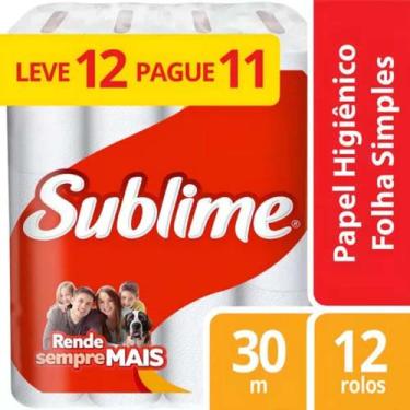 Imagem de Papel Higienico Sublime Folha Simples 30metros L12p11 Softys Brasil Lt