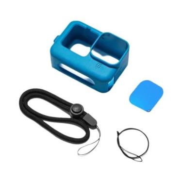Imagem de Capa de Silicone Preta para GoPro - Proteção para Bateria, Tampa Later
