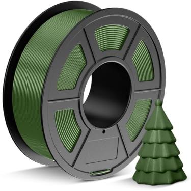 Imagem de JAYO Filamento PETG 1,75 mm verde-oliva 1,1 kg, forte dureza PETG 3D impressora filamento precisão dimensional +/- 0,02 mm, carretel de 1,1 kg serve para a maioria das impressoras 3D FDM