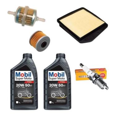Imagem de Kit Revisão Filtro Ar Gasolina Vela Nx 400 Falcon 99 A 2008 - MOBIL