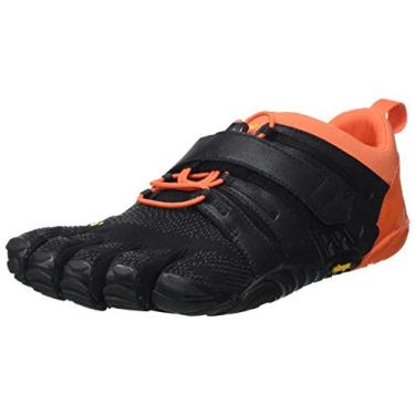 Imagem de Vibram FiveFingers V-Train 2.0 Tênis de treino masculino para fitness e cross training, Preto/laranja, 9-9.5