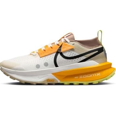 Imagem de Nike Tênis de corrida feminino Zegama 2 (FD5191-006, platina pura/cinza futebol/espuma rosa/branco), Fantasma/Core preto/cáqui, 35