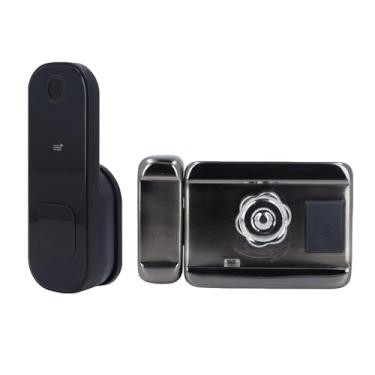 Imagem de Asixxsix Wi -Fi Smart Lock, Impressão Digital Sem Chave Trava de Porta Wi -Fi Controle de Aplicativo IC Senha Desbloqueio, Travas Biométricas de Porta Eletrônica para Tuya, Instalação