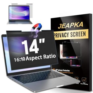 Imagem de Filtro magnético de privacidade para laptop de 14 polegadas para monitor de computador widescreen 16:10, protetor de privacidade antiluz azul removível, protetor antirreflexo