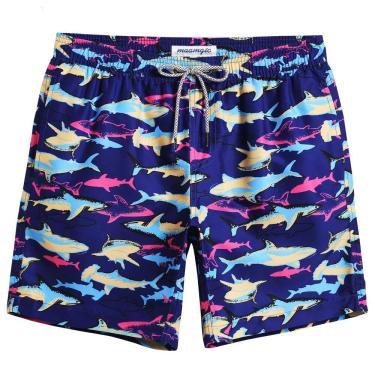 Imagem de Calções de banho magic Quick Dry Swim Shorts para homens, pequenos