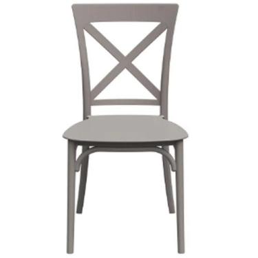 Imagem de Cadeira Robust Cross Forte Plástico Cor Nude - Estrela Móveis