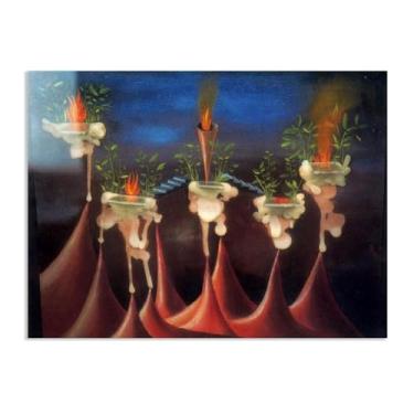 Imagem de Remedios Varo Impressões de arte em tela O pôster do desejo pinturas famosas arte de parede Surrealismo Arte para sala de estar Decoração de escritório em casa 55 x 40 cm (22 x 16 polegadas