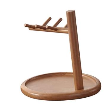 Imagem de IEUDNS Porta-chaves para mesa de entrada, porta-joias elegante, suporte organizador de joias, porta-chaves de madeira, bandeja de armazenamento para banheiro, Style C