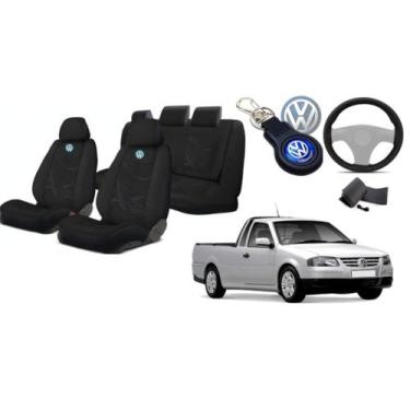 Imagem de Sofisticação e Proteção: Capas de Tecido para Bancos Saveiro 1999-2009