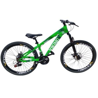Imagem de Bicicleta 26 VikingX T25 24v Freio Hidraulico Avançado Pneu Aro 26 Balão Preto-Unissex