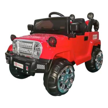 Imagem de Carro Elétrico Jipe Elétrico Infantil BZ J1 12V Vermelho com Músicas e Luzes BARZI MOTORS
