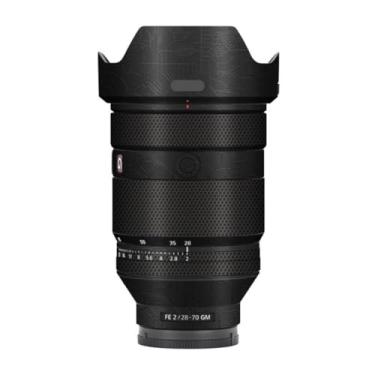 Imagem de Película protetora de lente de câmera película protetora de vinil adesivo premium para Sony FE 28-70 mm F2 GM Decalque 28-70 F 2 GM (Circuit Black)