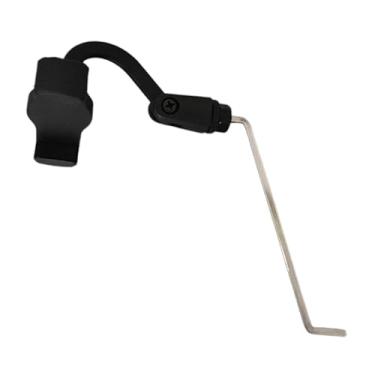 Imagem de oshhni Suporte de telefone para saxofone alto, lira de marcha para instrumento de saxofone, clipe musical, suporte de telefone para apresentações, prática e, Argent