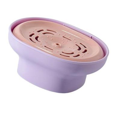 Imagem de Llazsybz Dispensador de Detergente, Prensa para Utensílios de Cozinha, Portátil, Fácil de Instalar, Prático Dispensador de Detergente para Louça, Roxo, Tamanho real