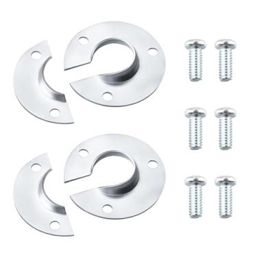 Imagem de Substituição de placas de hardware de 804-3,5 m - 2 peças de cada uma das tampas de meia e ranhuradas, 6 parafusos para kit de pés de borracha Xtenda-Leg 604; 600 niveladores de escada