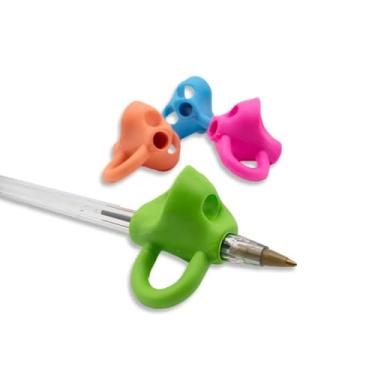 Imagem de Sensii - Adaptador Lápis Caneta Apoio Dedo Escrita Autismo - Sensii - Kit 4 un