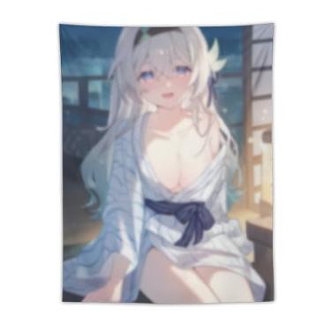 Imagem de LIEGBMEU Tapeçaria sexy sexy de anime menina 76.2 cm x 101.6 cm interior exterior parede colcha arte decoração de tapeçaria caprichosa, AF142