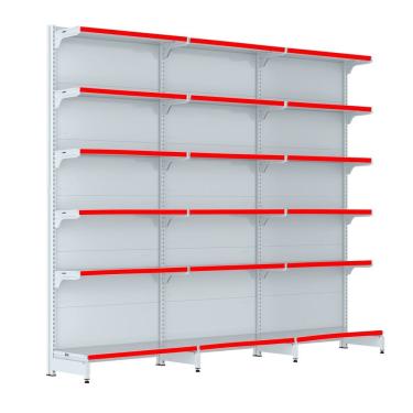 Imagem de Gondola Parede 202 Fit Farmacia Ate 3 Metros Branco Pe Verme