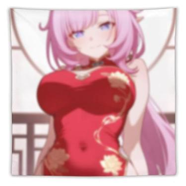 Imagem de LIEGBMEU Sexy Bikini Hot Anime Girl Tapeçaria 152.4 cm x 152.4 cm Interior Exterior Wall Quilt Art Decoração de Tapeçaria Caprichosa, AC057