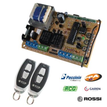 Imagem de Kit Placa Central NB76 para Motor Portão Automático com 2 Controles 433mhz