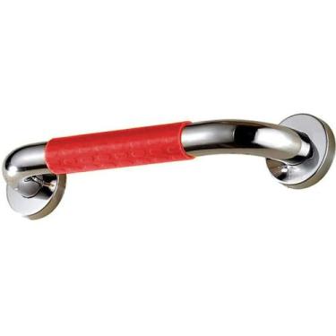 Imagem de Barra Alça De Apoio 40cm Antiderrapante Aço Inox Banheiro Box Escada C