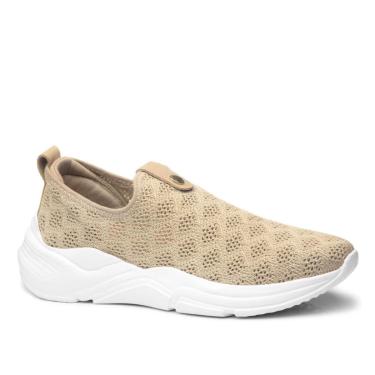 Imagem de Tênis Pegada Feminino em Tecido Cream 218853-02-Feminino