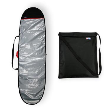 Imagem de Capa Prancha Surf Longboard Refletiva Espuma 9'0 A 9'4 + Saco Roupa Molhada - Maori Extreme-Unissex