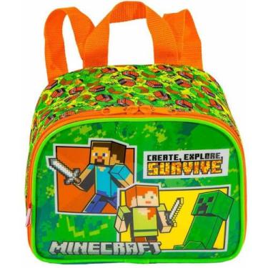Imagem de Lancheira Termica Minecraft Survive MAO/COSTAS - Sestini
