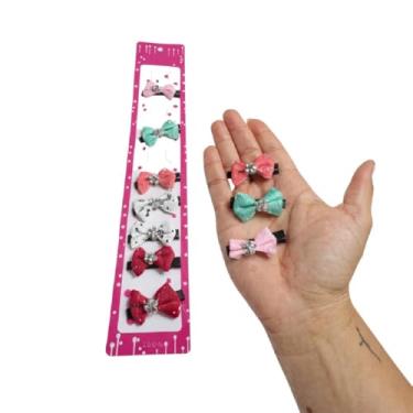 Imagem de Combo 7 Presilhas com laço Infantil Decorado enfeites cabelo