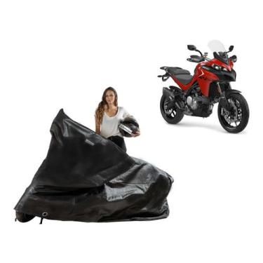 Imagem de Capa Protetora Sol Chuva Moto Ducati Multstrada V2 S - Kahawai, Preto