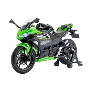 Imagem de Motocicleta De Brinquedo Kawasaki KX450 Em Escala 1:12, Feita De Liga 