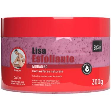 Imagem de Creme Esfoliante Bio Soft Lisa Morango 300g - BioSoft