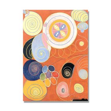 Imagem de Pôster Hilma Af Klint (Os dez maiores, nº 03), reproduções de pinturas famosas, imagem de arte abstrata para sala de estar quarto decoração de casa. Somente tela de 70 x 98 cm - 27,5 x 38,6 pol