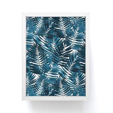 Imagem de Society6 Laura Graves Ocean Breeze Repeat Pattern Mini Art Print, 10 x 7,6 cm, moldura branca