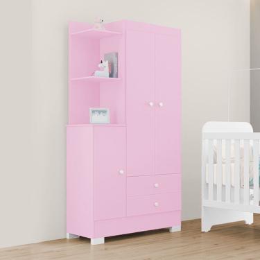 Imagem de Guarda-Roupas Infantil Magia 100% MDF Tuboarte 3 Portas 3 Gavetas