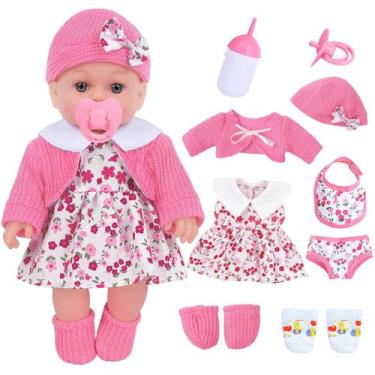 Imagem de Conjunto de brinquedos para bonecas ZNTWEI de 30 cm com roupas e acess