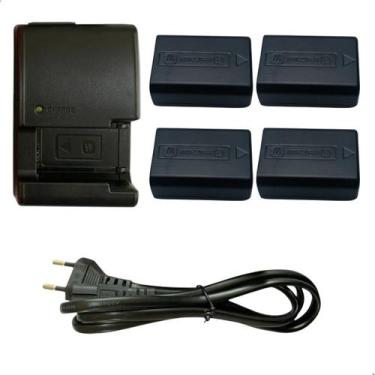 Imagem de Kit 4 Baterias Np-fw50 e Carregador Duplo A6500 A7s2 A6000 - Rabbit