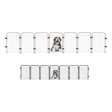 Imagem de Cercadinho Dobrável 7 Módulos 51cm Divisor de Ambientes para Pet Cães 