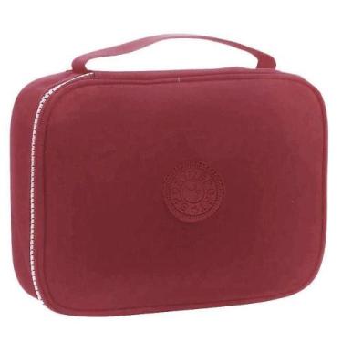 Imagem de Estojo Escolar Infantil Box Lux 767078 Bordô - Tend - Tend Tudo